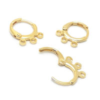 Aretes de Cuerda de Metal Dorado de 18K Diseño Redondo Rectangular de Alta Calidad - details 112