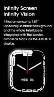Reloj inteligente W27 Pro, dispositivo con Bluetooth, llamadas, detección de frecuencia cardíaca, notificación de mensajes, bloqueo de contraseña, pantalla - details 3