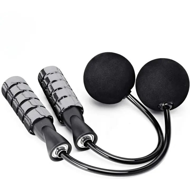 Cuerda para saltar, cuerda para saltar sin cuerda para entrenamiento para fitness, cuerda para saltar inalámbrica con peso ajustable para hombres, mujeres y niños - 1
