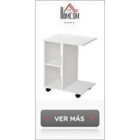 Mesa Auxiliar con 2 Cajones y Estantes de Almacenamiento Mesita de Noche con Marco de Metal para Salón Dormitorio 40x35x49 cm Natural - details 14