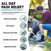 Tobillera deportiva de compresión para esguince, tendinitis de Aquiles, fascitis Plantar, pie lesionado, 1 par - details 3
