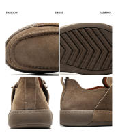 Mocasines, cordones elásticos, cómodos y versátiles, piel de cerdo transpirable, desodorante absorbente del sudor en el interior - details 19
