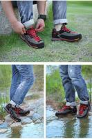 Zapatos de senderismo impermeables a la moda, zapatos de escalada para hombre, zapatillas deportivas con cordones informales a la moda anticolisión para exteriores - details 10