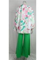 Junxi Wan Conjunto Casual de 2 Piezas Floral Camisa de Manga Larga y Pantalones de Pierna Ancha - details 12