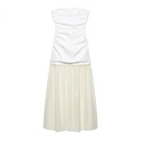 Elegante Vestido Largo de Parche de Moda Sin Mangas, Sin Espalda, Perfecto para Fiestas de Playa y Vacaciones de Verano - details 1