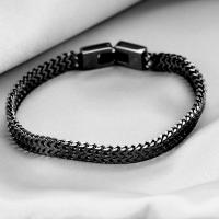 Pulsera de Acero Inoxidable Personalizada para Hombre - -Pulsera Personalizada - Mensaje Oculto - Regalo de Navidad para Él Pulsera Promesa Hombre - details 9