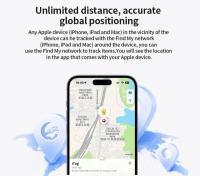 Mini rastreador de etiquetas inteligente Compatible con iOS Find My APP localizador Global antipérdida para coche llaves de mascotas billetera buscador de maletas - details 3