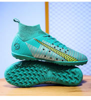 Zapatos de fútbol de alta calidad para hombres, botas de fútbol de tobillo alto para niños, zapatillas de entrenamiento de hierba antideslizantes para exteriores, TF/AG - details 27