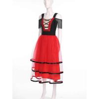 Vestido Flamenco para mujer, Paso español Doble, tre actuación Rumba latina, mangas con borlas, vestidos tul, Ropa de baile - details 3