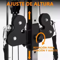 Máquina de Musculación Multiestación Musculación,Maquina Multifuncion Musculacion para Estación de dominadas con Pesas,Maquina Gimnasio para Fitness Gimnasio en Casa, Ejercitar Parte Superior Cuerpo - details 7