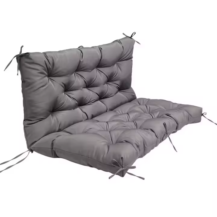 Venta al por mayor de cojines para columpio para jardín, Patio, cojines de repuesto para columpio con respaldo, cojín de banco impermeable para exteriores - 1