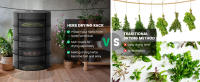 Rejilla para secar hierbas, 2 pies, 4 capas, rejilla para colgar plantas con cremallera, con tijeras de jardinería, gancho en S, rejilla para secar tiendas de cultivo para hierbas, flores y semillas - details 5