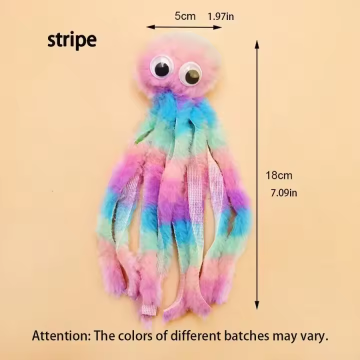Juguete de peluche para mascotas, rompecabezas interactivo resistente a las mordeduras con voz de gato, perro, concha de pulpo - 1