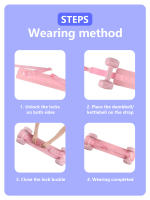 Cinturón de ejercicio para empuje de cadera, para mancuernas, pesas rusas y placas, acolchado antideslizante para protección de cadera, perfecto para gimnasio, hogar - details 4