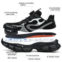 Zapatos de Seguridad de Acero Transpirables para Verano Botas de Trabajo Anti- Golpes y Agujas para Hombres y Mujeres - details 7