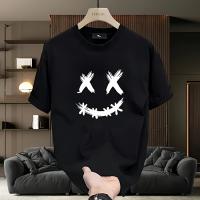oversizeMarca de moda con impresión pesadaTCamiseta de Manga Corta de Algodón para Hombres, Top Versátil y Casual de Verano - details 1