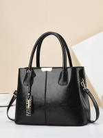 SOMY Bolsos Retro de Color sólido para mujer, elegante bolso cruzado de cuero PU, monederos de oficina y trabajo de moda - details 8