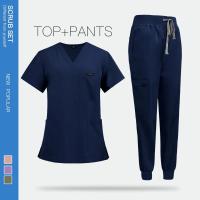Uniforme médico para quirófano, conjunto de gomas de trabajo para hospital, suministros médicos, traje de cirugía dental para enfermera, ropa de trabajo. - details 16