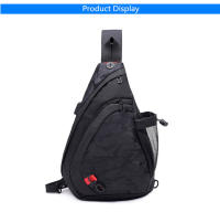 Mochila de Pecho Camuflada Negra para Hombres Bolsa Deportiva Impermeable para Viajes Gran Bolsa Cruzada para Niños y Adultos - details 14