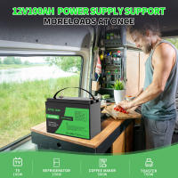 Batería LiFePO4 de 12V 100Ah DATOUBOSS 1280Wh de Potencia, BMS Mejorado a 100A, Ciclos Profundos de 8000-15000, Soporte en Serie/Paralelo para Autobús, Panel Solar, Barco, Hogar - details 2