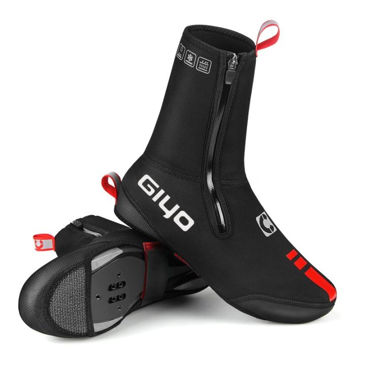 GIYO-cubiertas para zapatos de ciclismo, protectores térmicos impermeables, a prueba de viento y lluvia, de lana, para bicicleta de montaña y carretera, Invierno