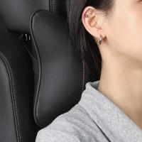 1 unidad. Reposacabezas de asiento de coche, almohada de cuello con logotipo automático para Renault Initiale Paris, accesorios interiores para coche - details 1