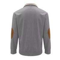 Ohsisa 2025 Primavera y otoño Sudadera con capucha deportiva informal de manga larga americana con cuello levantado para hombre - details 7
