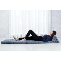 Cómodo Colchón De Suelo con Cojín De Lectura, Futón Japonés, Cama Plegable O Esterilla De Masaje Tailandés, 170 x 53 cm, Azul Claro - details 283