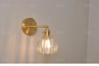 IWHD-Lámpara de pared de latón de estilo nórdico, luz creativa para espejo de baño, lectura de cabecera, candelabro de pared LED de cristal de cobre pequeño - details 17