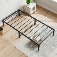 Cama con Plataforma de Metal, Marco de Cama de 140 x 200 cm, Cama de Metal con somier de láminas de Metal, Moderna Cama de Metal para Adultos, niños, Adolescentes, fácil Montaje - details 57