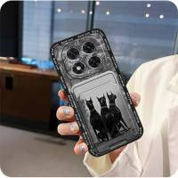 Funda de teléfono impermeable con funda para tarjeta para Redmi Note14 Pro 5G, bonita funda trasera de TPU resistente a la suciedad con grafiti a prueba de golpes - details 1