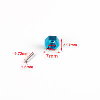 Rueda hexagonal de aluminio para coche de control remoto Wltoys, piezas de actualización de 7mm para montaje de asiento hexagonal, A949-11, para Wltoys 1/18, A949, A959, A969, A979, K929 - details 1