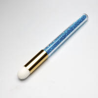 Cepillo de lavado de nariz estilo diamante mousse cepillo fibra acrílica pelo cabeza negra cepillo de poros belleza maquillaje herramientas - details 11
