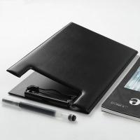Portapapeles plegable A4 A5, color negro, con hebilla de Clip, carpeta de archivos para conferencias, almohadilla de escritura de cuero PU ultrasuave, suministros de oficina, 1 Uds. - details 15