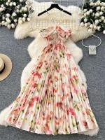 Vestido Largo con Halter de Espalda Descubierto SINGREINY Estilo Playero de Vacaciones Suave para Mujeres - details 1