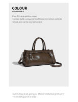 Bolso nuevo Bolso ligero de lujo premium para las axilas Bolso de mano Bolso bandolera de un hombro Bolso de cuero encerado para mujer - details 11
