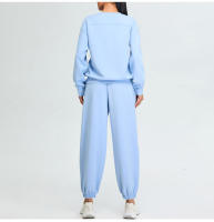 Otoño Invierno nuevos pantalones deportivos de cintura alta Modal suave Jogger correr entrenamiento suelto Casual Fitness pantalones largos - details 22