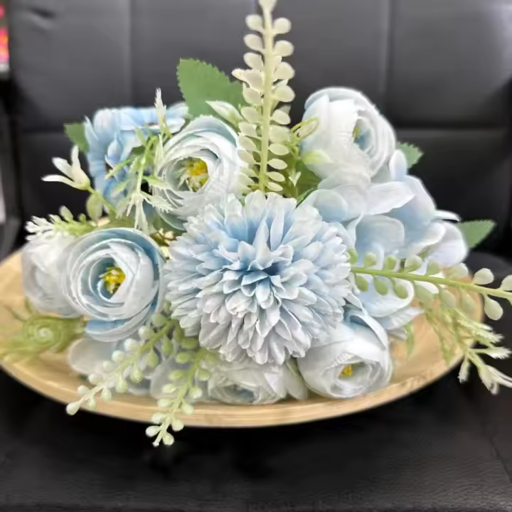 Rosas de imitación de 10 colores, suministros para festivales, flores artificiales, decoración para fiestas, bodas, decoración del hogar - 1