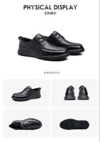 Zapatos de cuero casuales de gran tamaño de primavera zapatos de cuero genuino de los hombres con cordones zapatos de cuero de los hombres de suela blanda zapatos individuales diarios zapatos de los hombres de piel de vaca de primera capa - details 13