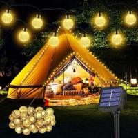 Guirnalda de luces solares para exteriores, 12M, 100 LED, impermeables, 8 modos, para interior y exterior, para jardín, Patio, fiesta - details 0