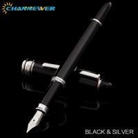 Convertidor de pluma estilográfica negra de Metal clásico, plumas de caligrafía para escribir, dibujar, diario, regalo de negocios - details 6