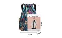 Mochila de moda para mujer, mochila de viaje informal de gran capacidad, ligera, estampada, con cordón y bolsillo - details 0