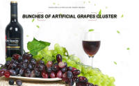 racimos de racimo de uvas artificiales