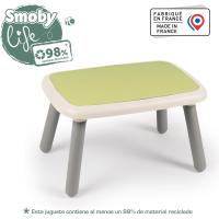 Mesa Infantil Niño de Plástico, Tablero Verde y Patas Beige, para Interior y Exterior - details 10