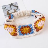 Diadema tejida de flores, banda para el cabello de estilo étnico bohemio colorido, accesorios para el cabello para niña, pañuelo de ganchillo hueco Pastoral para viaje - details 9
