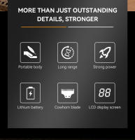 Kemei-cortadora de pelo profesional inalámbrica para hombre, máquina de corte de pelo sin cable, cuchilla en T - details 1