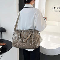 Bolso cruzado de algodón para mujer, bolsa de hombro de gran capacidad, a la moda, estilo Boston - details 8