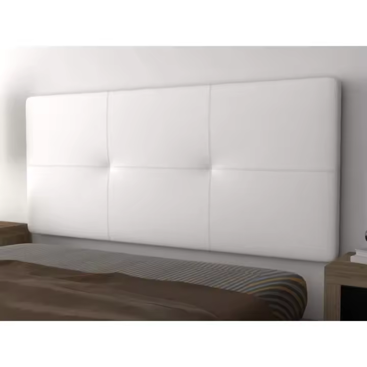 Cabecero tapizado para Cama de 150 (160 x 70 cms) Blanco |   Cabezal Blanco Polipiel - 1