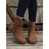 Botas martin para mujer, botas planas informales, zapatos para mujer - details 5