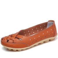 Zapatos planos de cuero sin cordones para mujer, mocasines cómodos, informales, a la moda - details 2